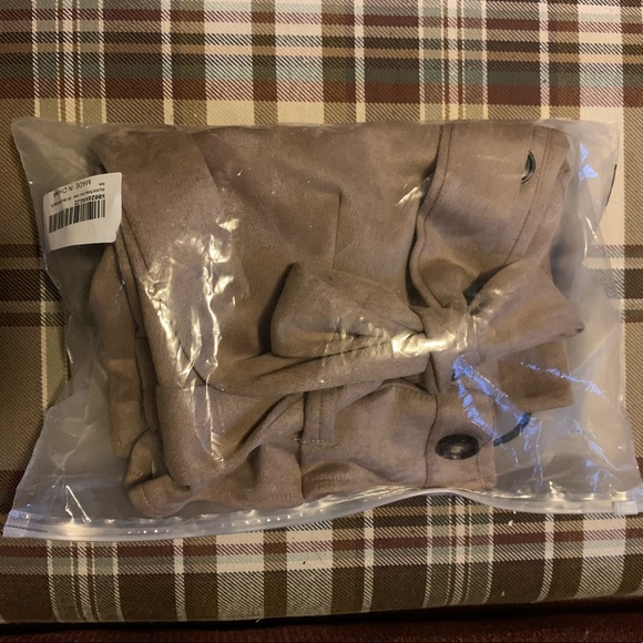Cute Khaki Belted Miniskirt Size XL New in Bag - Picture 14 of 16